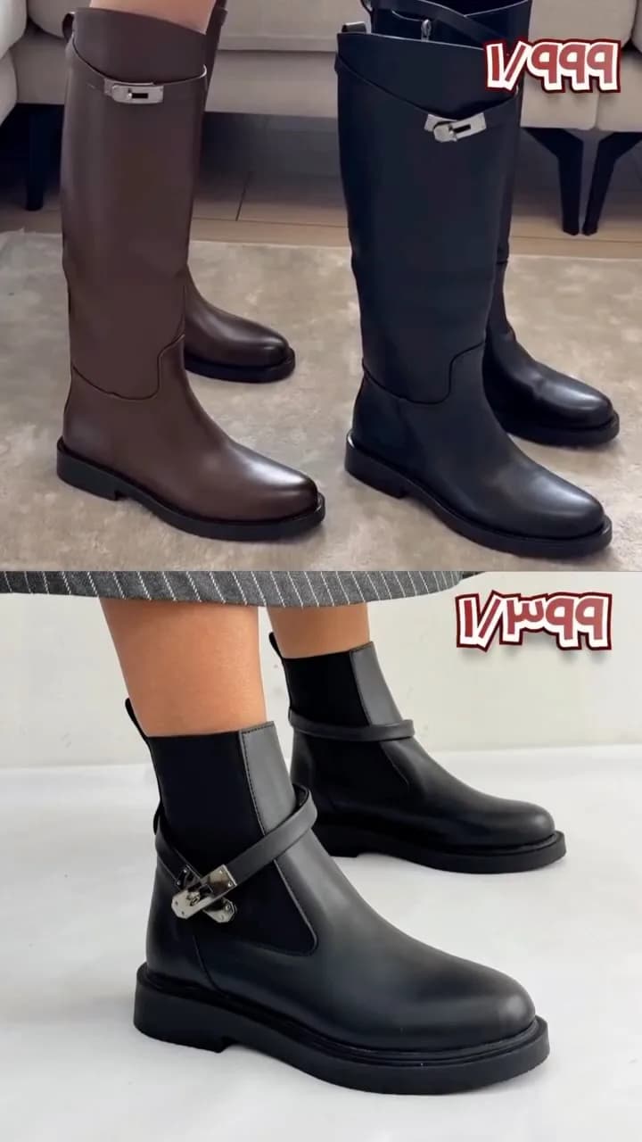 بوت و نیم‌بوت چرمی زنانه