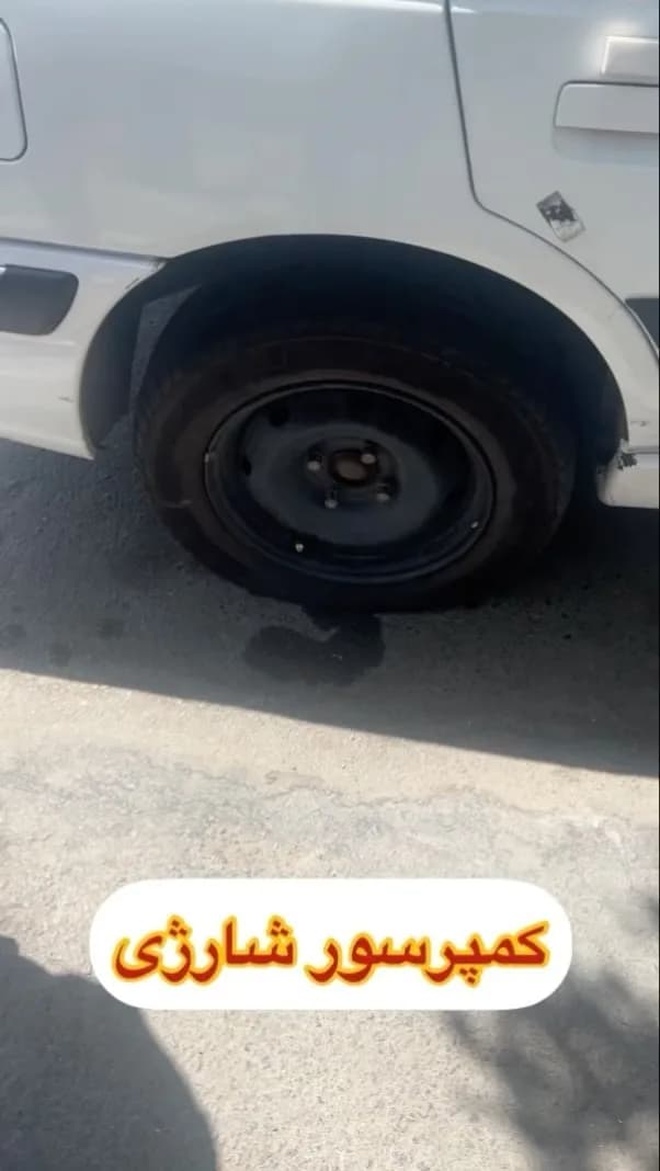 کمپرسور فندکی شارژی خودرو، رنگ مشکی، کمپرسور شارژی