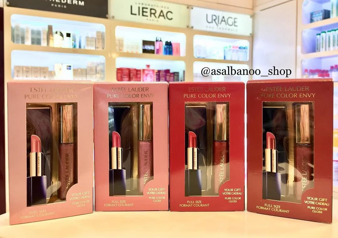 ست رژ لب و لیپ گلاس Pure Color Envy استی لودر