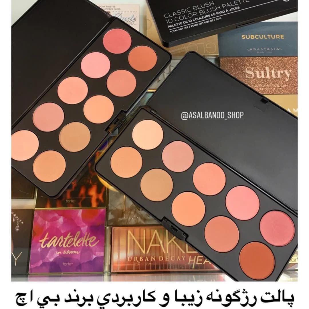 پالت رژگونه ۱۰ رنگ کلاسیک بیاچ کازمتیکس