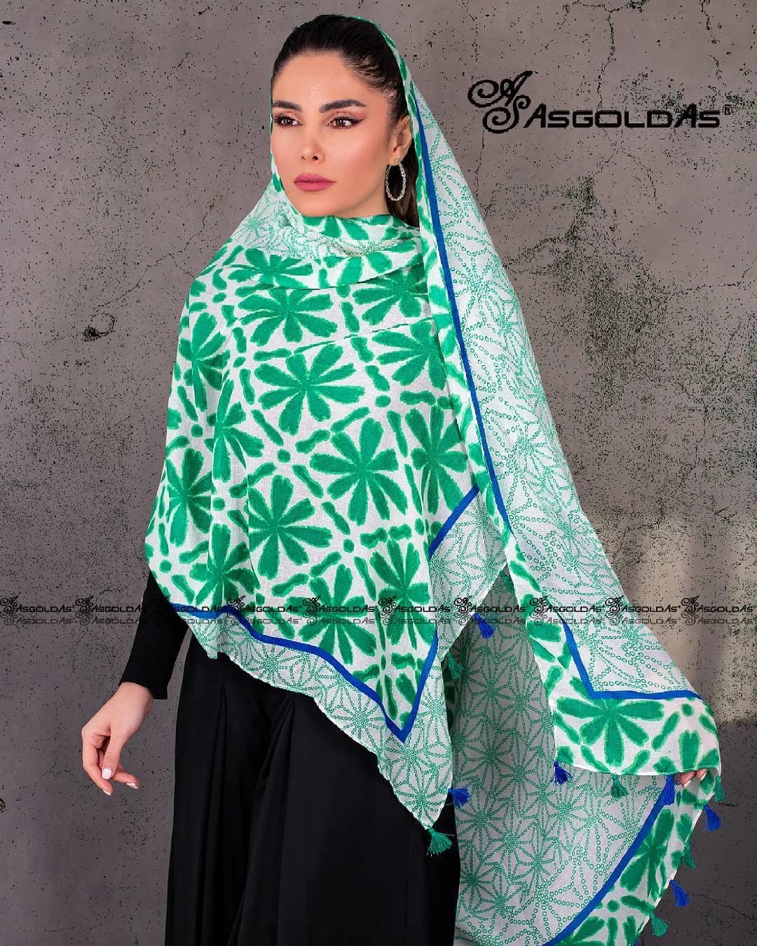 شال نخی بهاره چاپی