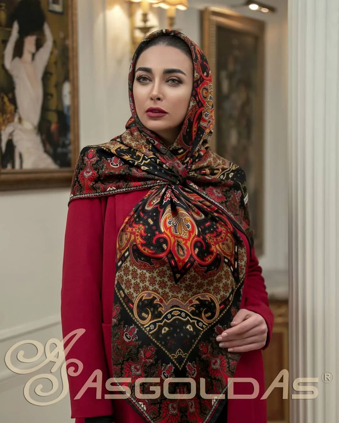 روسری نخی ترک قواره ۱۲۰