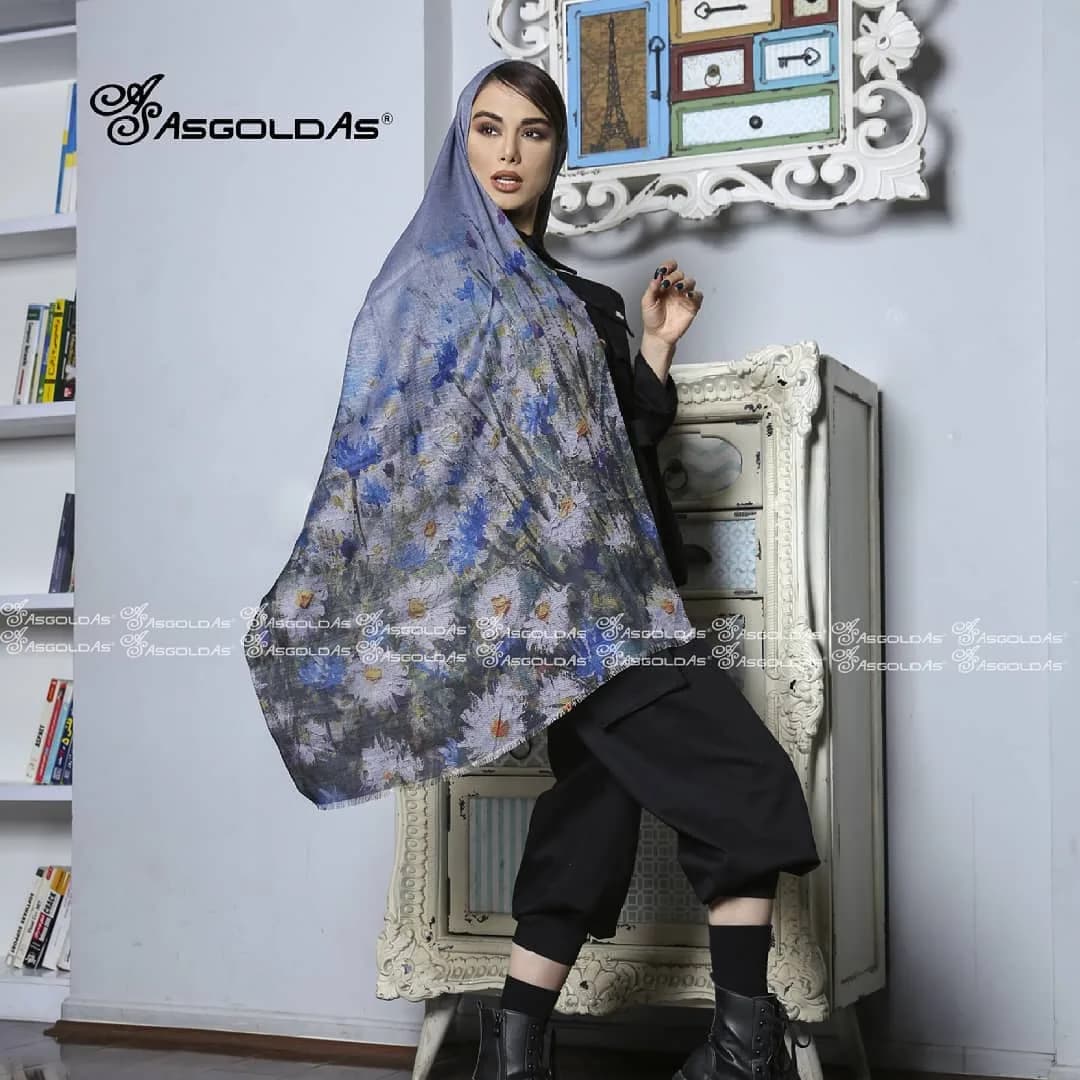 شال نخی پاییزه کج راه