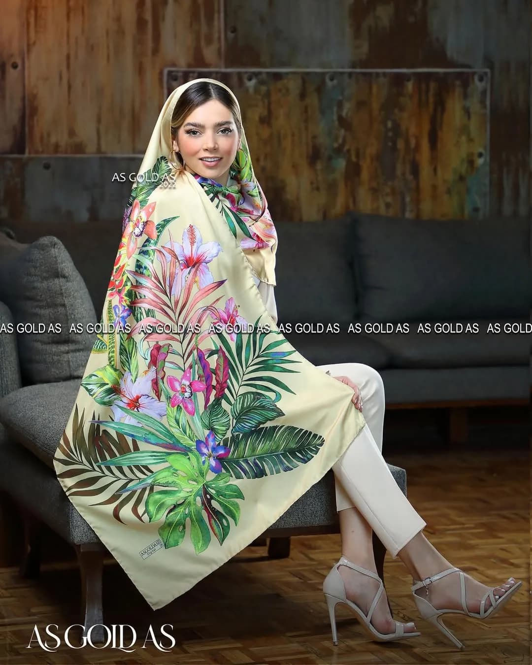 شال حریر ترک کد ۵۷۵ آسگلداس