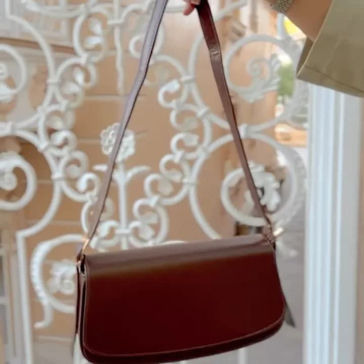 کیف دوشی نیلاب، رنگ مشکی، سبز، سفید، کرم، نارنجی و قهوهای، جنس چرم، کوچک