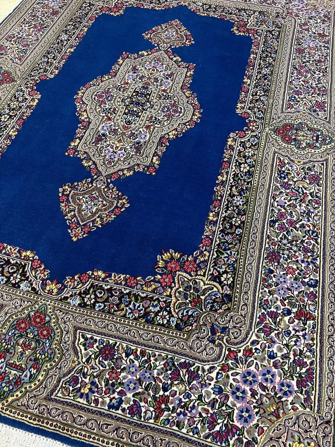 قالیچه سه متری کف ساده کرمان