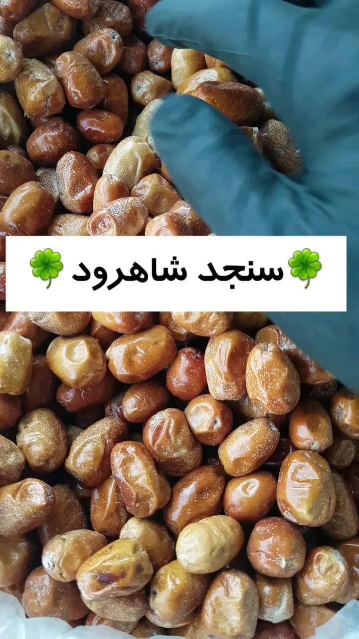 سنجد شاهرود، رنگ قهوهای و زرد، میوه خشک