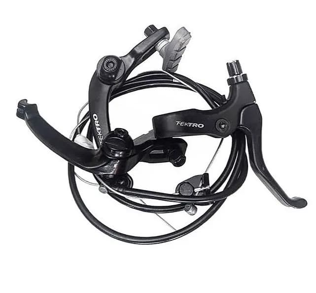 ترمز دوچرخه BMX تکترو، رنگ مشکی، جنس فلز، مدل V، اهرمی