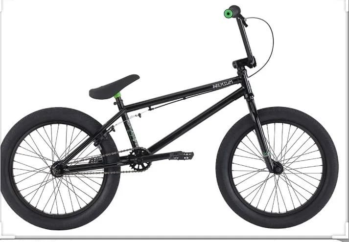 دوچرخه BMX مدل سولو پریمیوم، رنگ مشکی و سبز، جنس فلز، مدل BMX