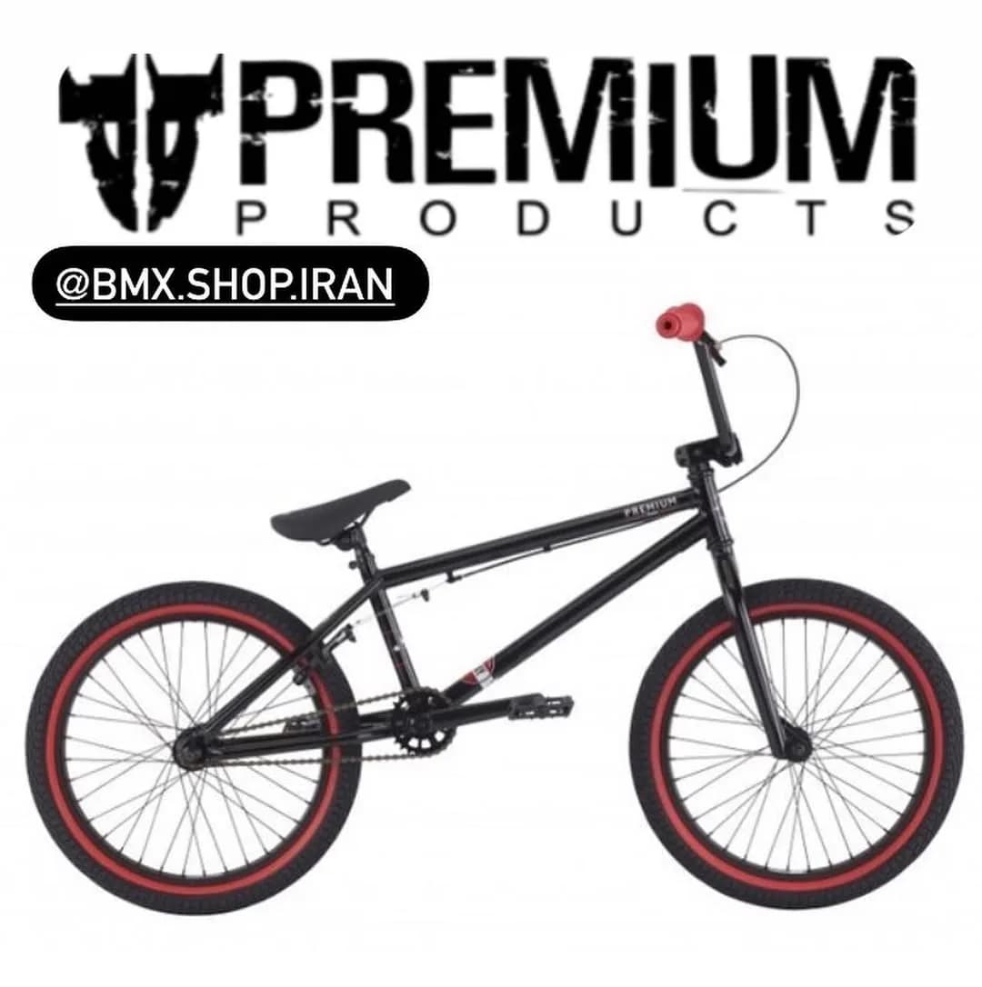 دوچرخه پریمیوم مدل استاری، رنگ مشکی و قرمز، جنس فلز، مدل BMX