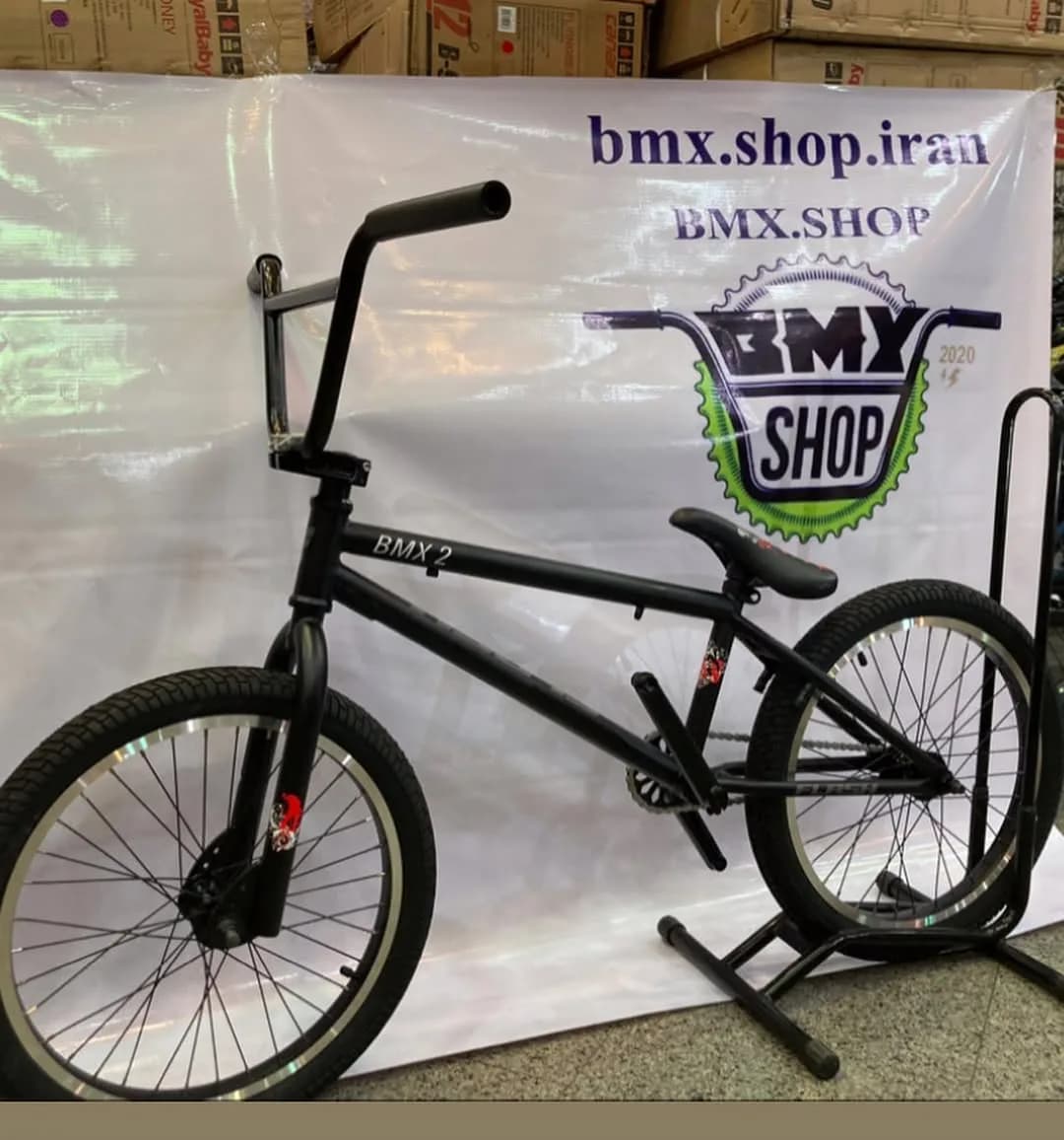 دوچرخه بیامایکس مدل bmx2 سایز ۲۰، رنگ مشکی، جنس فلز و لاستیک، دوچرخه BMX