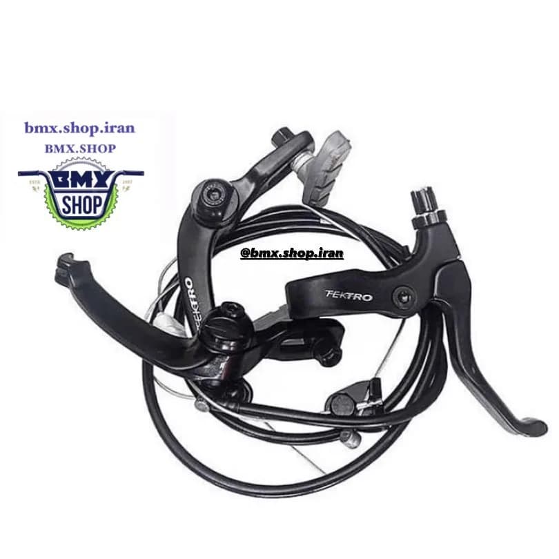 ترمز دوچرخه tektro، رنگ مشکی، جنس فلز و پلاستیک، مدل V-brake