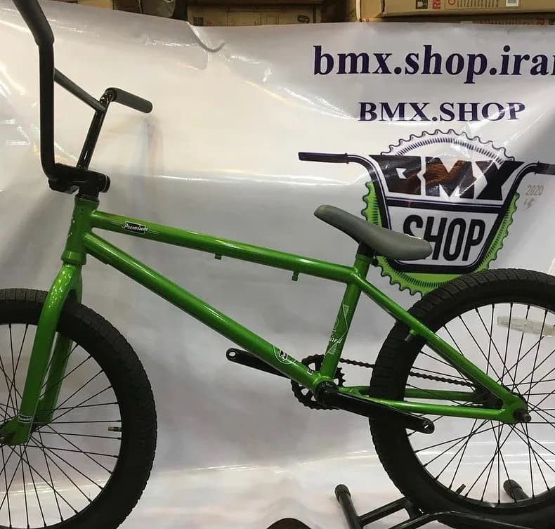 دوچرخه BMX، رنگ سبز، جنس فلز