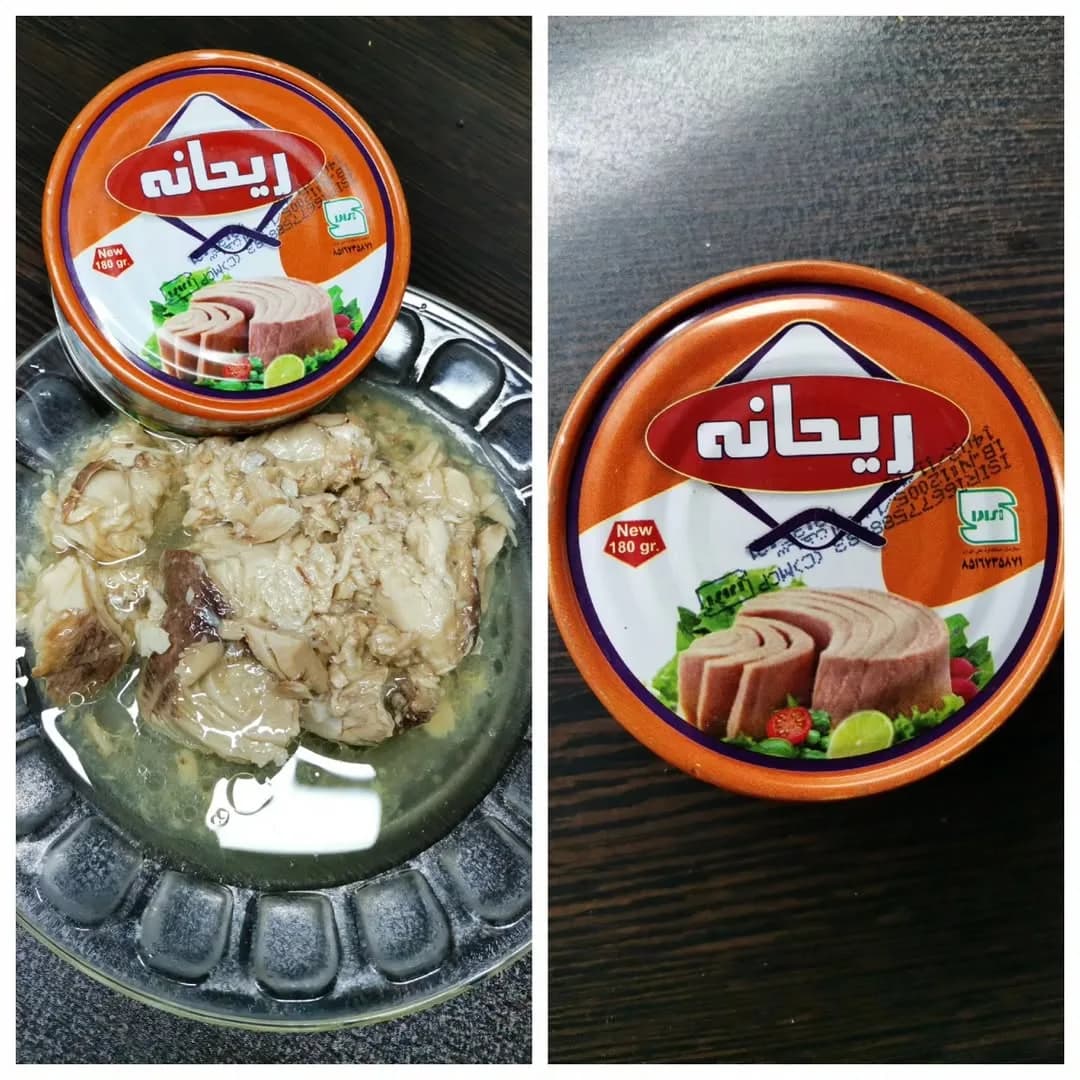 تن ماهی ۱۸۰ گرمی ریحانه