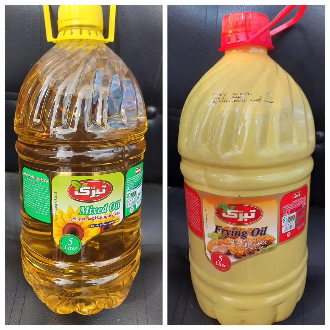 روغن پخت مخلوط ۵ لیتری تبرک