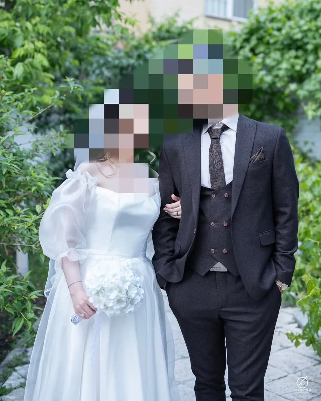 لباس عروس ساتن آمریکایی و حریر