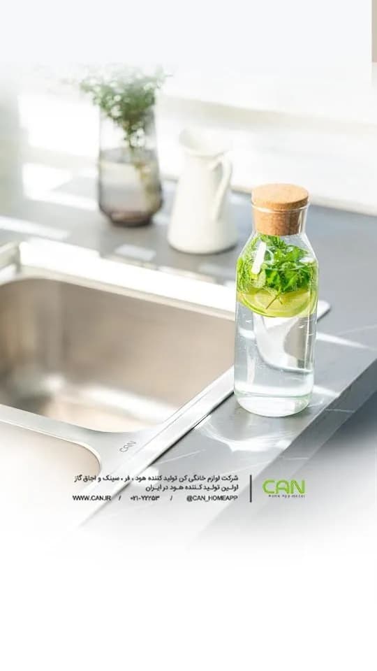سینک استیل توکار کن، رنگ نقرهای، تک تخ