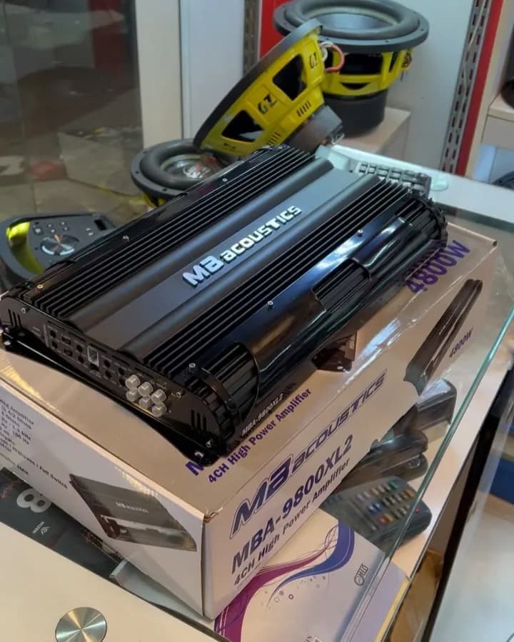 آمپلی فایر ام بی اکوستیک MBA-9800XL2، رنگ مشکی، جنس فلز، مستطیلی
