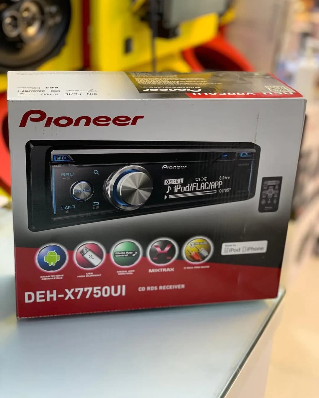 ضبط خودرو پایونیر DEH-X7750UI، رنگ مشکی، جنس پلاستیک، مستطیلی
