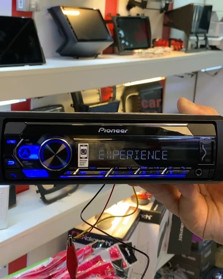 دکلس خودرو مدل MVH-S325BT پایونیر، رنگ مشکی، جنس پلاستیک، پخش‌کننده صوتی خودرو