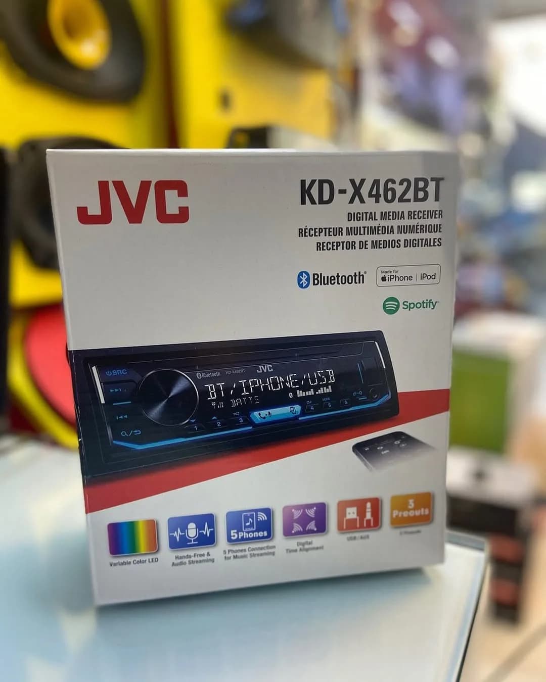 دکلس خودرو پنل جدا JVC