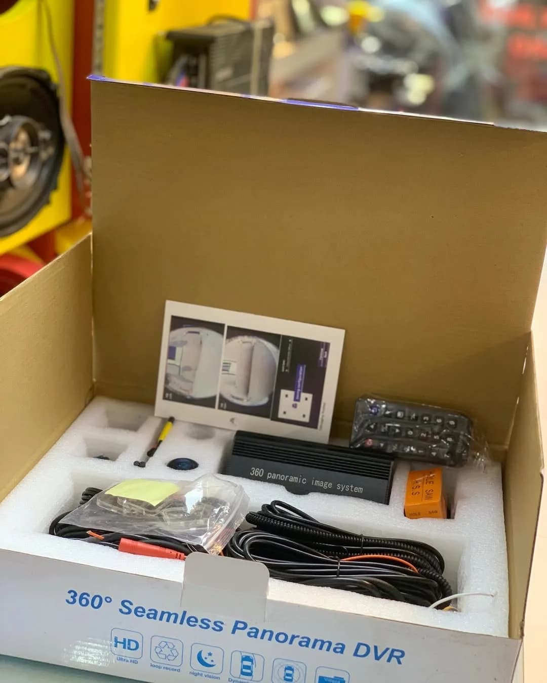دوربین ۳۶۰ درجه خودرو دو بعدی مکسیدر، رنگ مشکی، جنس پلاستیک و فلز، کیت DVR پانوراما