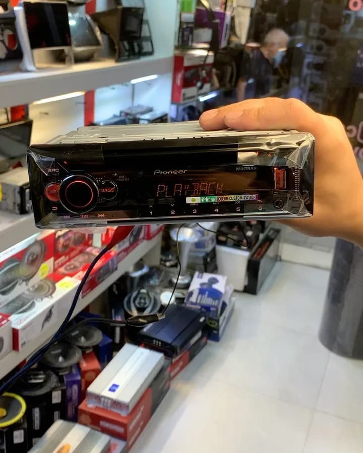 ضبط ماشین مدل DEH-2250UI پایونیر، رنگ مشکی، جنس پلاستیک و فلز، تکدین