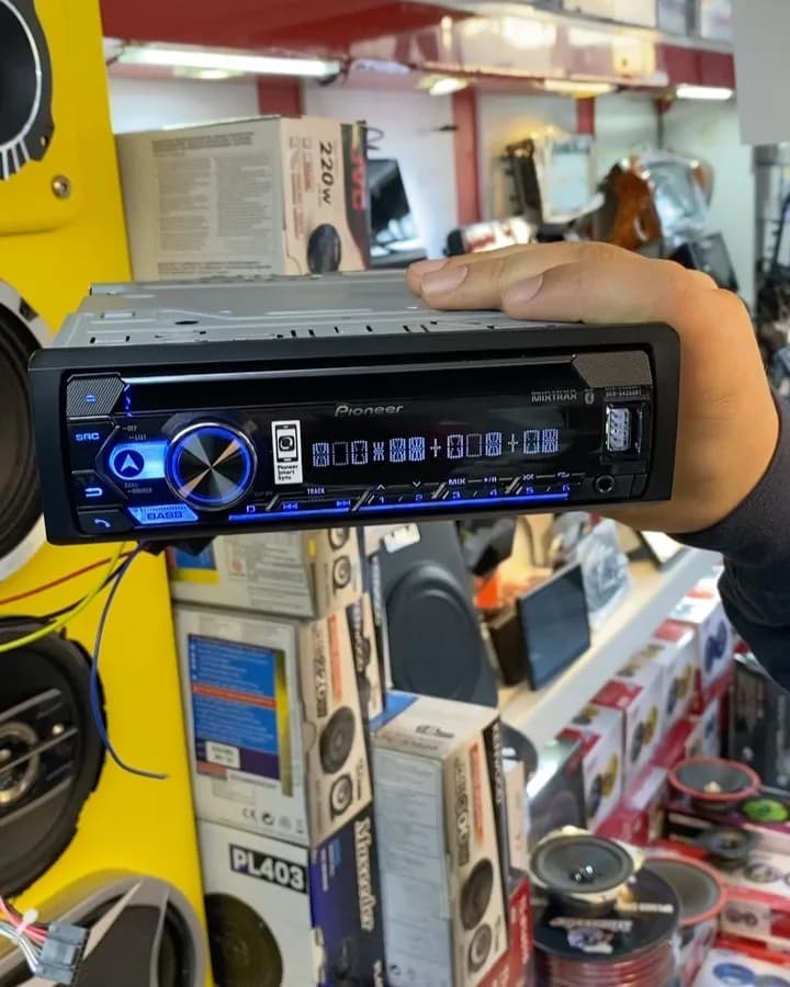 پخش خودرو پایونیر DEH-S4250BT، رنگ مشکی و آبی، جنس پلاستیک، تک دین