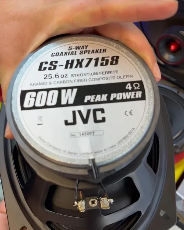 باند بیضی جی وی سی CS-HX7158، رنگ مشکی و نقره‌ای، جنس فلز و پلاستیک، گرد