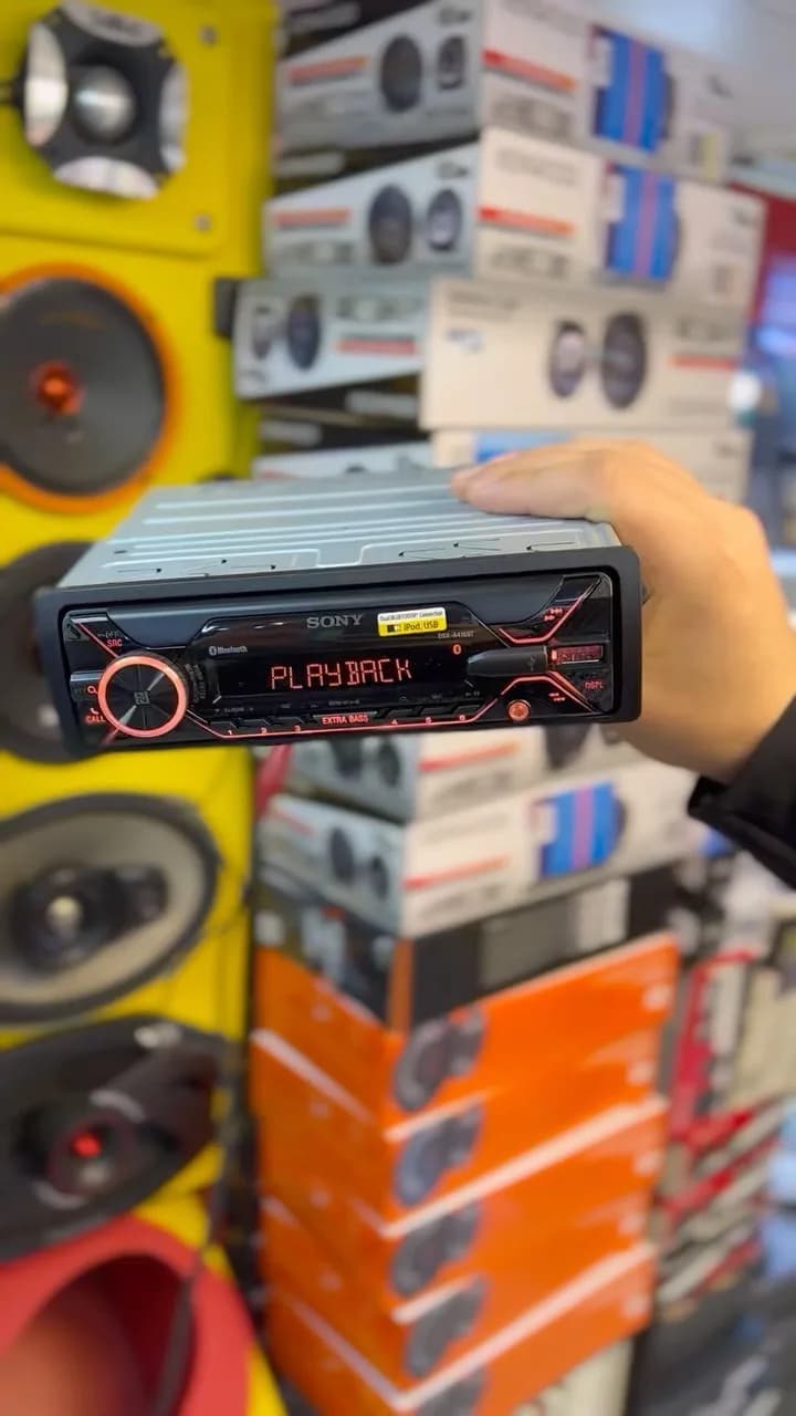 ضبط ماشین سونی DSX-416BT، رنگ مشکی، جنس پلاستیک و فلز، تک‌دین