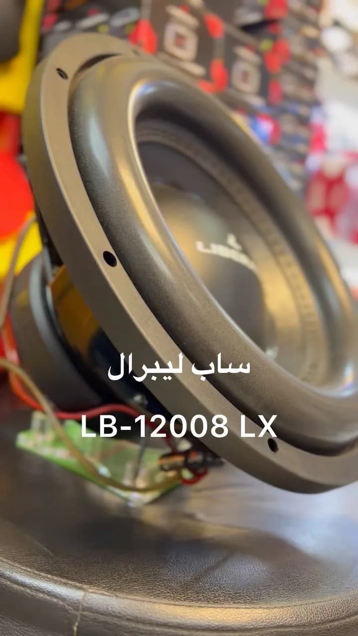 ساب ووفر ۱۲ اینچ لیبرال، رنگ مشکی، جنس فلز و پلاستیک، گرد