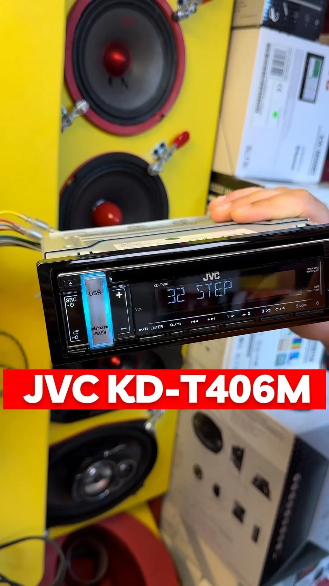 رادیوپخش خودرو JVC KD-T406M جی وی سی