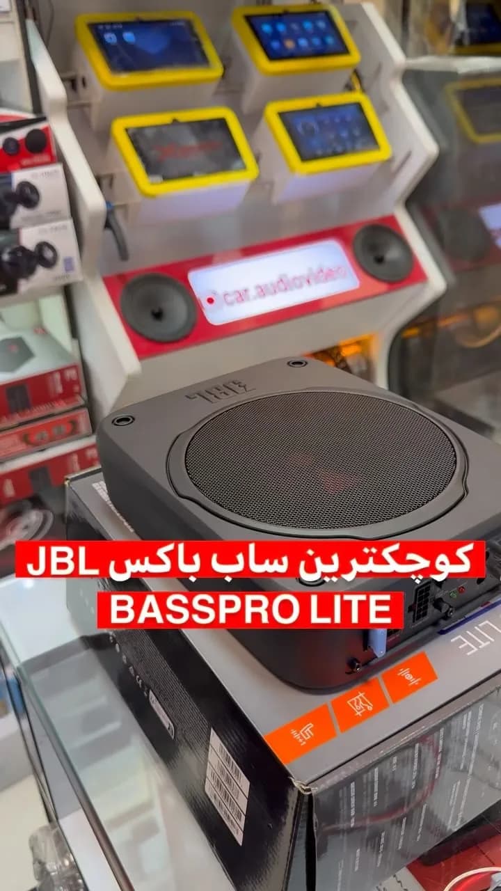ساب باکس زیر صندلی، رنگ سیاه، جنس پلاستیک، ساب‌ووفر باکس اکتیو، تخت