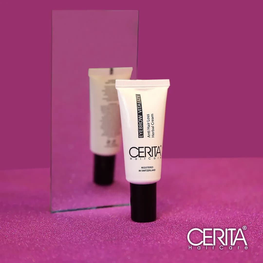کرم تقویت ابرو گیاهی CERITA، رنگ سفید و مشکی، جنس پلاستیک، تیوپی