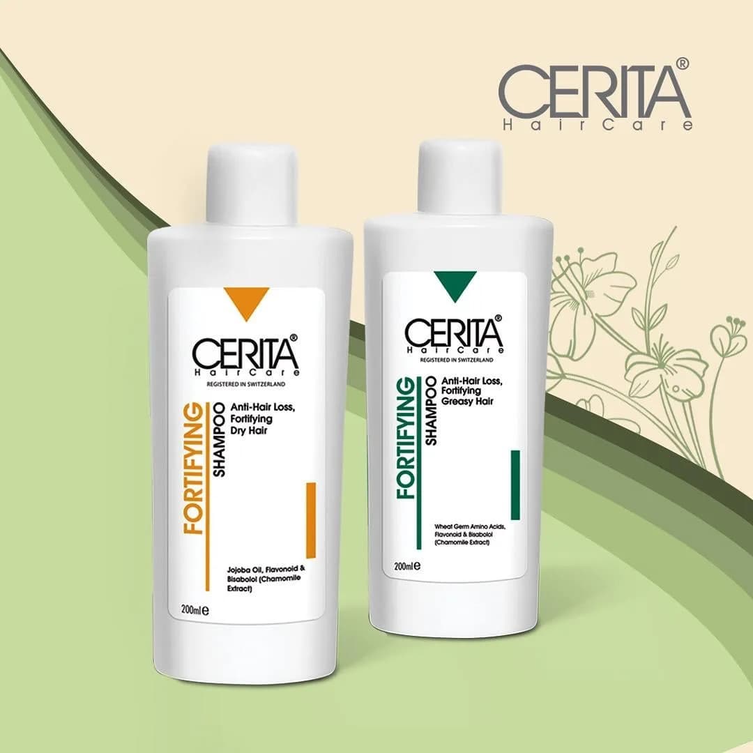 شامپو تقویتکننده ضد ریزش موی چرب CERITA