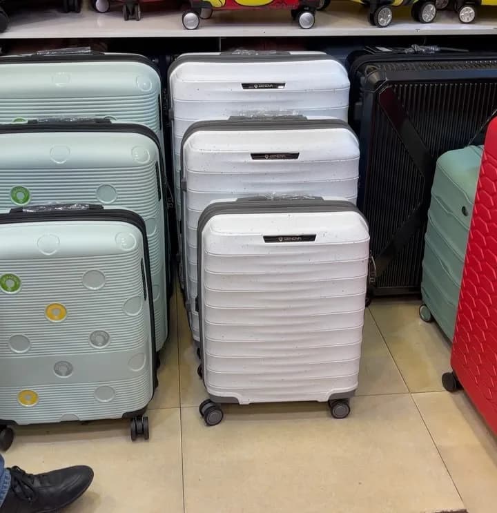 چمدان زیپ دوبل چهارچرخ دوبل