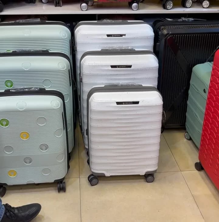 چمدان زیپ دوبل چهارچرخ دوبل