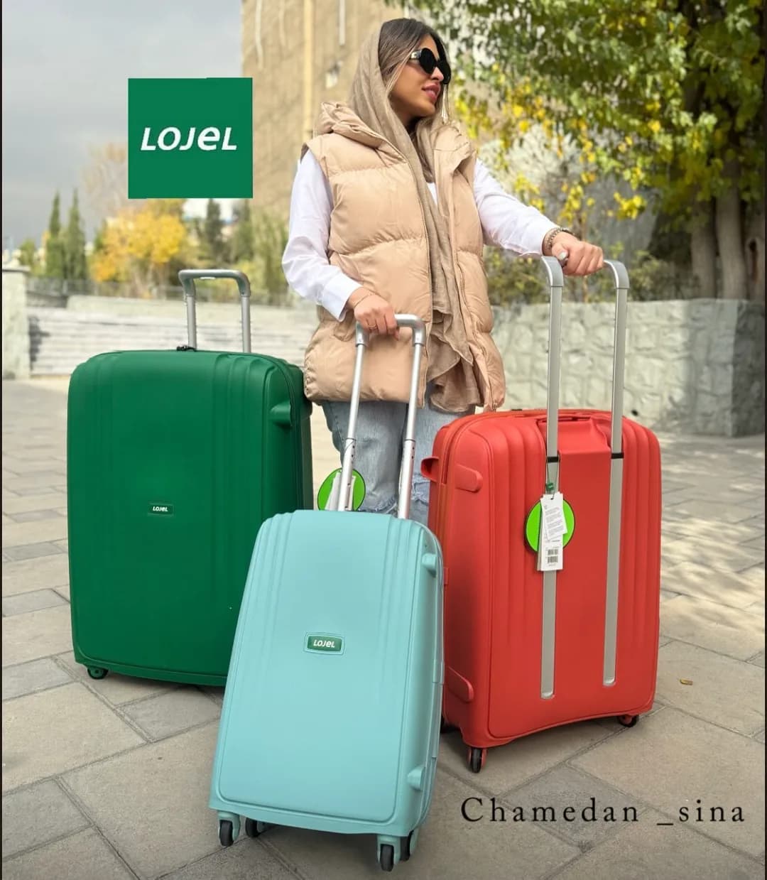 چمدان متوسط و کوچک