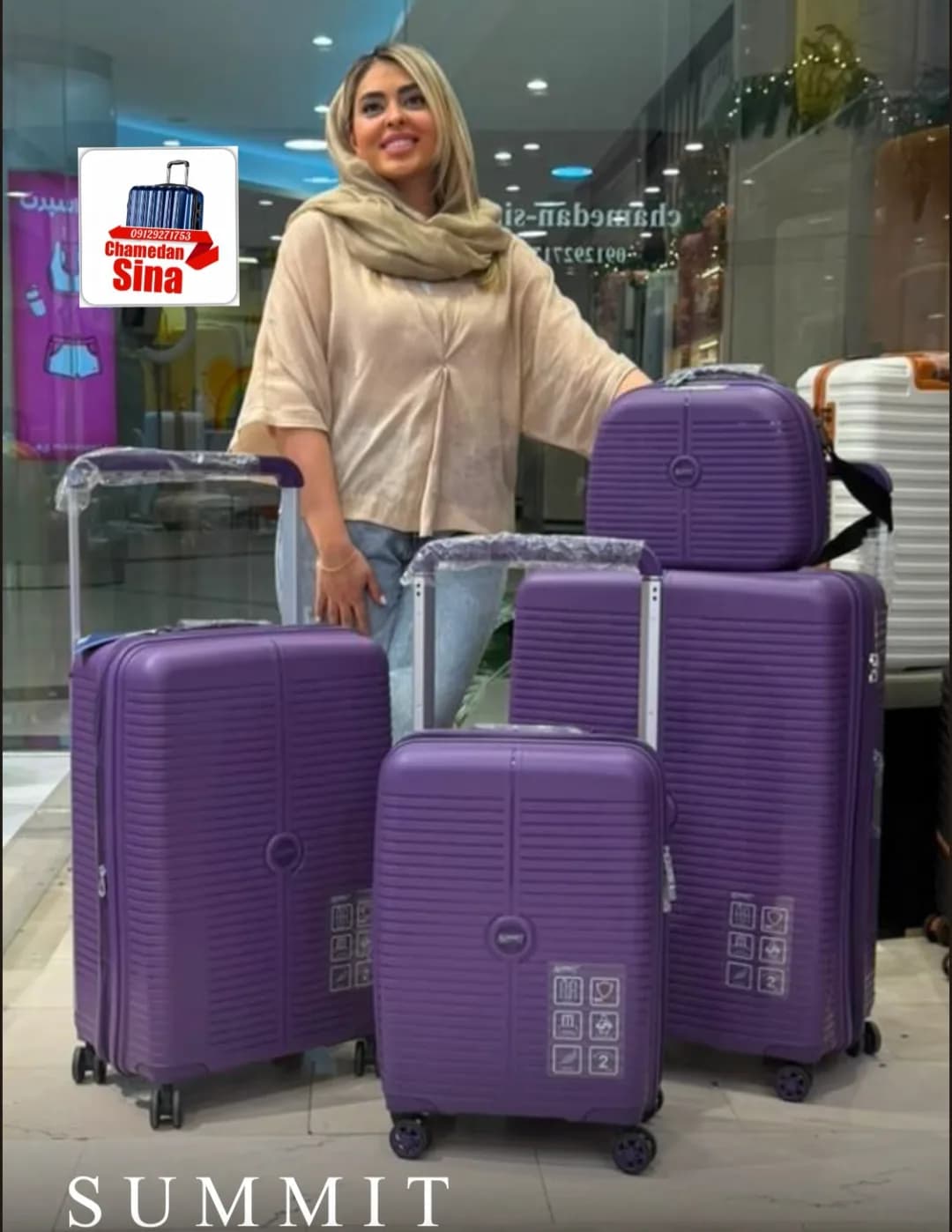 چمدان کابین پورت USB