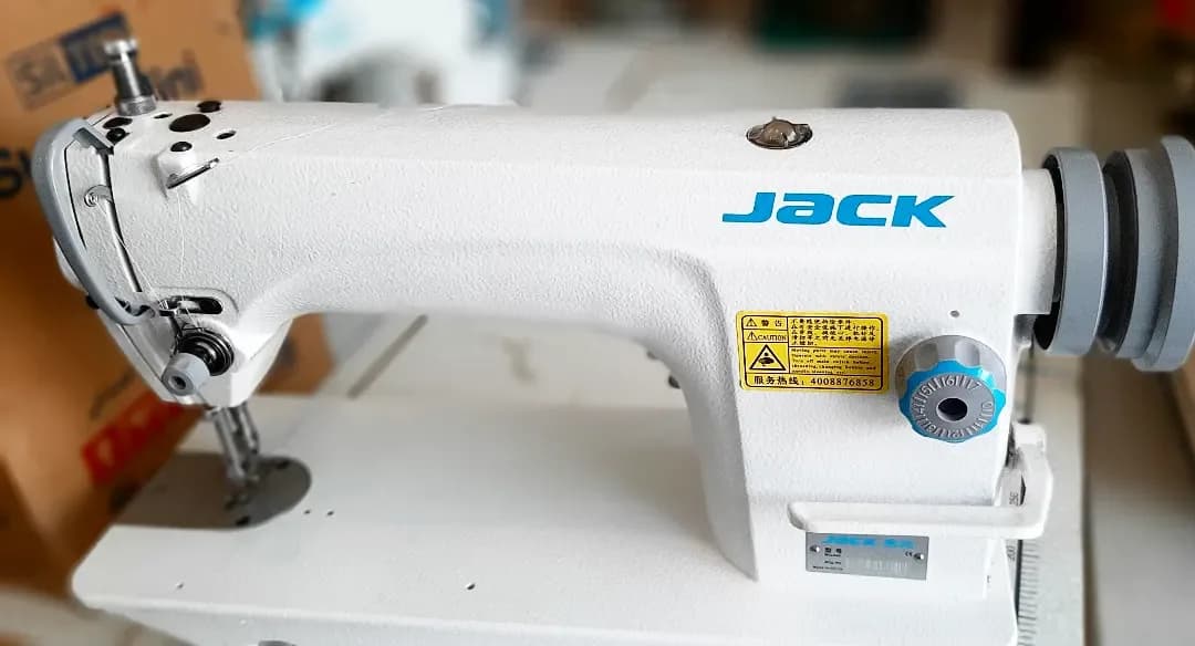 چرخ راسته کمپلت درشت 609s Jack، رنگ سفید و مشکی، جنس فلز و پلاستیک، راسته دوز صنعتی