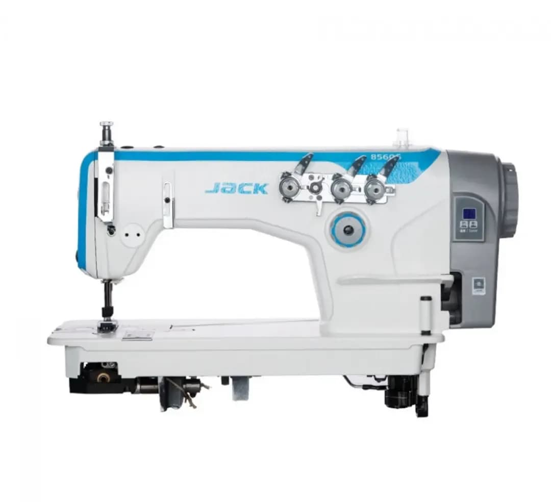 چرخ سهسوزن سهقلاب 8560WD-1 Jack، رنگ سفید و آبی، جنس فلز، صنعتی، راستهدوز