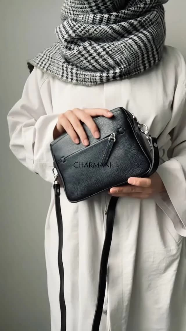 کیف چرم زنانه، رنگ مشکی، دوشی، کوچک