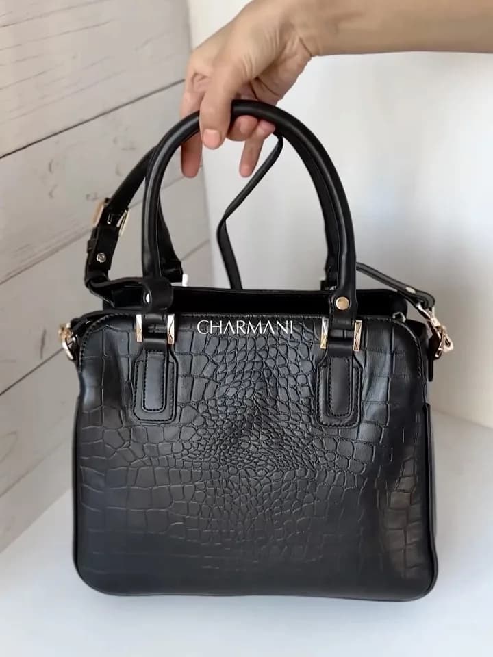 کیف زنانه چرم طبیعی گلآذین