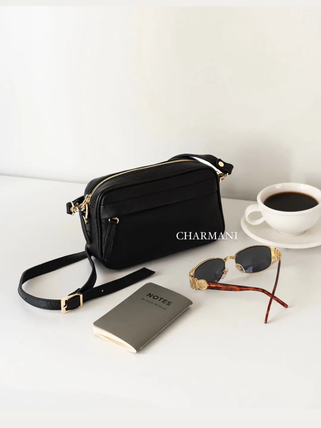 کیف زنانه چرم طبیعی دلارا Charmani