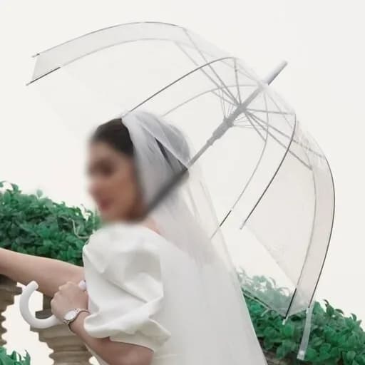 چتر شفاف زنانه