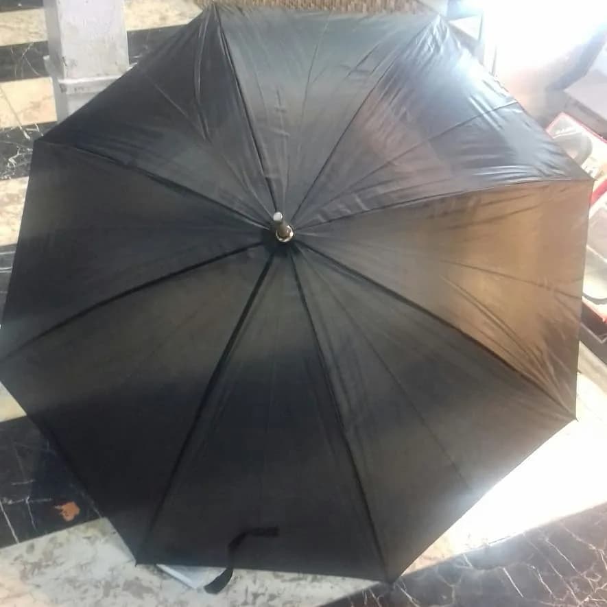 چتر مردانه دسته آلومینیوم شوان، رنگ مشکی، چتر دستی