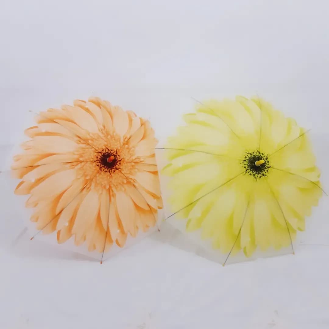 چتر دخترانه طرح گل سه بعدی تاپ