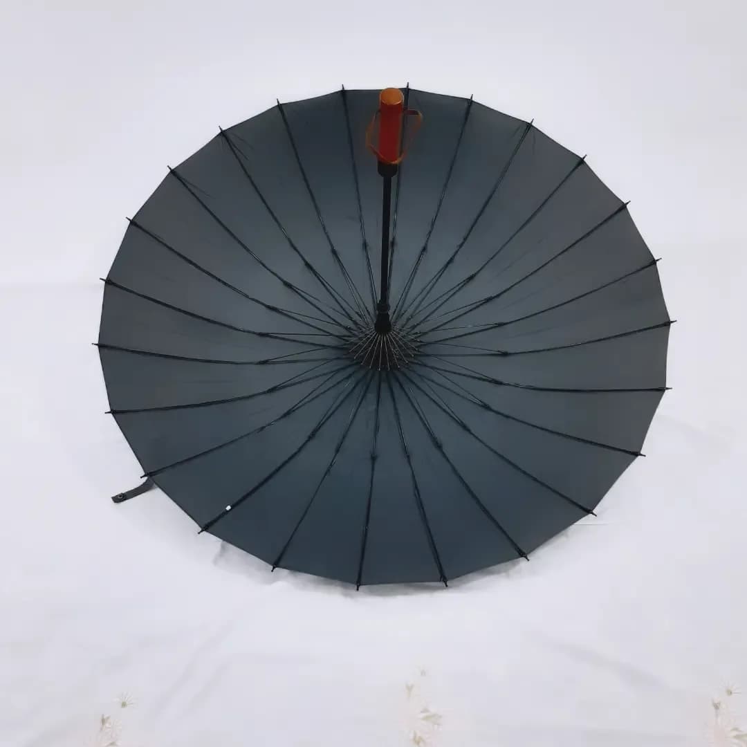 چتر ۲۴ فنر دسته چوبی