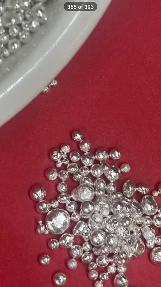 ساچمه نقره از ۵۰ گرم