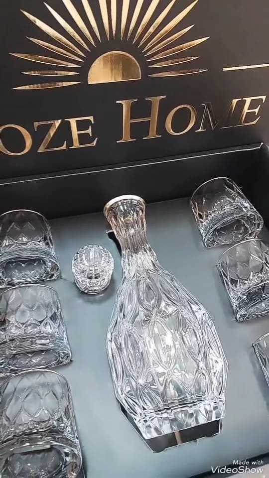 ست تنگ و نیم لیوان ۷ پارچه لیفی ROZE HOME
